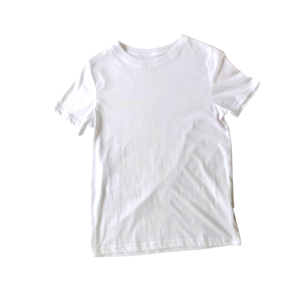 H&M Boy's Classic White Basic T-Shirt